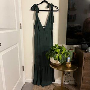 NWT Abercrombie & Fitch Tie-Strap Babydoll Midaxi Dress